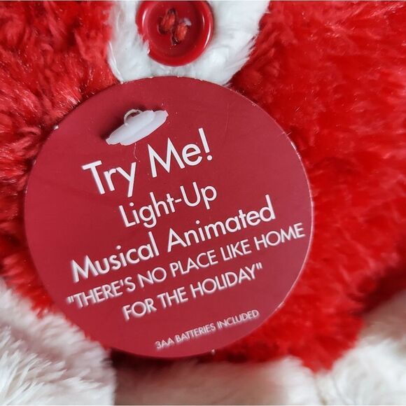 NEW Singing, Toe Tapping, Dan Dee Christmas Mouse Plush - Picture 5 of 5